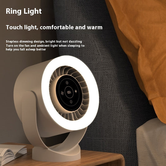 Bedroom Kitchen Wall-mounted Mini Usb Charging Circulating Fan Lamp